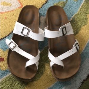 Birkenstock-esque sandals from target